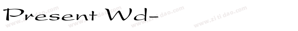 Present Wd字体转换